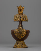  Gold & Silver-Plated Bhumba Ritual Vase