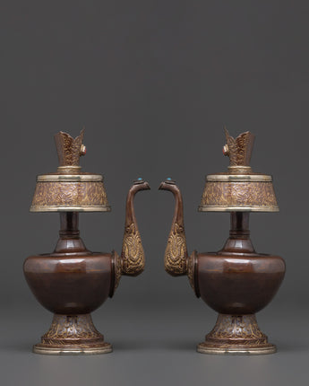 symbolic-offering-vessel-butter-lamp-set