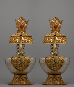 Silver and Copper Bhumba Set