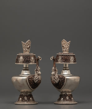 Oxidized Copper Water Vase Bhumba set