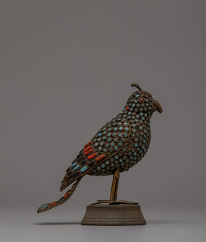 Decorative Brass Bird Sculpture 