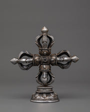 iron-bishwo-vajra-with-a-stand-base