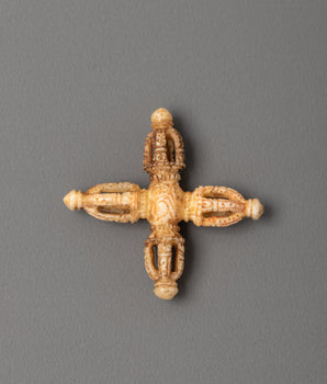 Hand-carved Buffalo Bone Bishwo Vajra