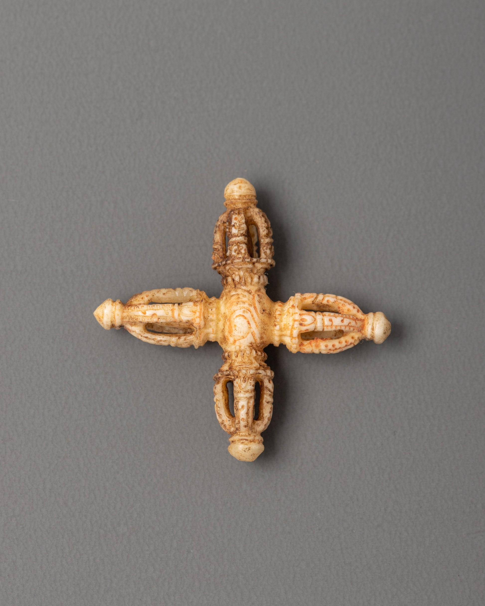 Hand-carved Buffalo Bone Bishwo Vajra