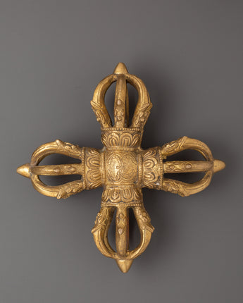 Brass Bishwo Vajra Double Dorje 