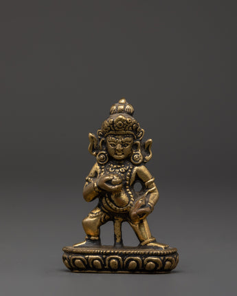 Tibetan Black Dzambhala Statue 