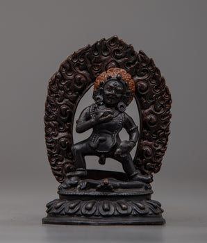 Machine Made Black Jambhala Statue