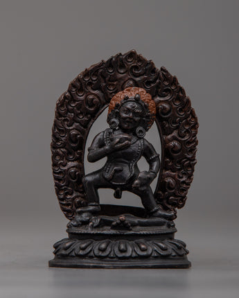 Machine Made Black Jambhala Statue