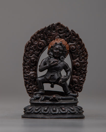 Machine Made Black Jambhala Statue