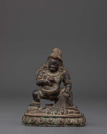 Sacred Black Dzambhala Statue