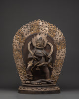  Handcrafted Iron Black Dzambhala Statue