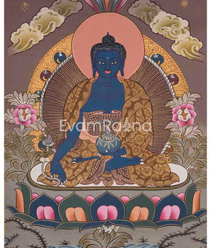 Blue Medicine Buddha Thangka