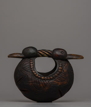 Wooden Boat Statue
