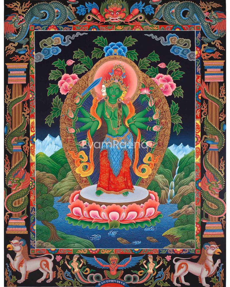 Paubha Painting Of Bodhisattva Avalokiteshvara