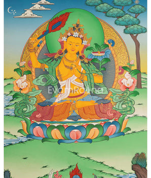 Buddhist Manjushree Thangka | Wall Hanging Decorations