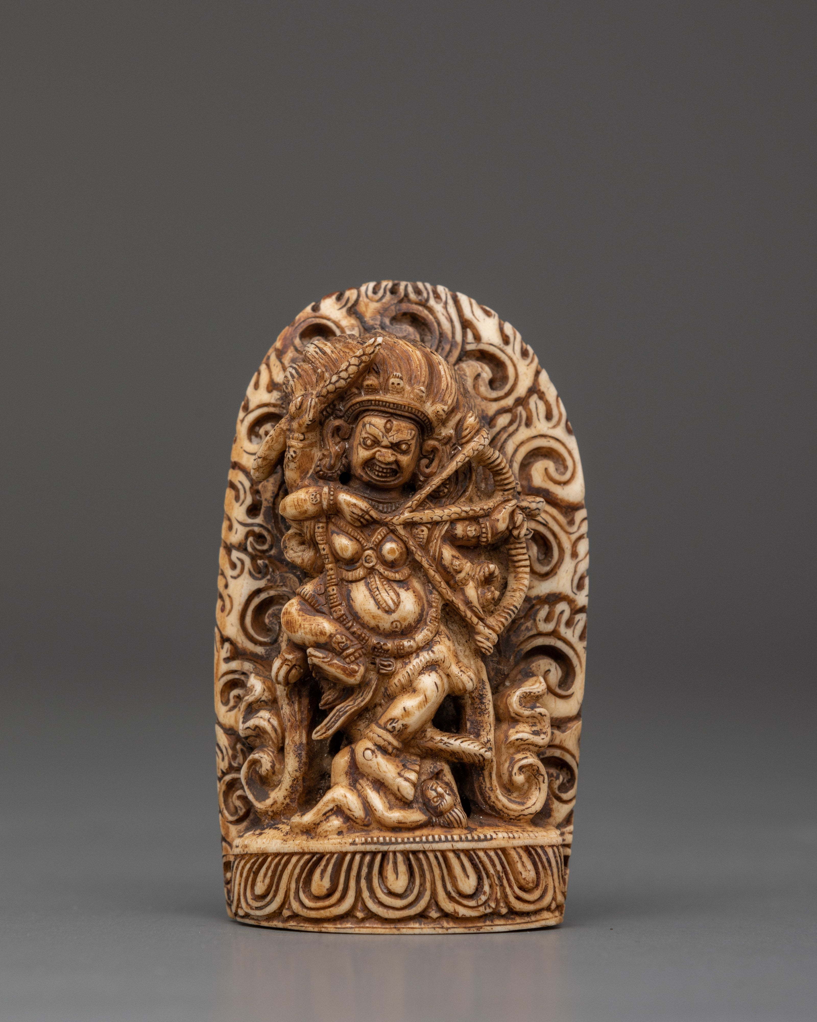 fierce Kurukulla bone statue