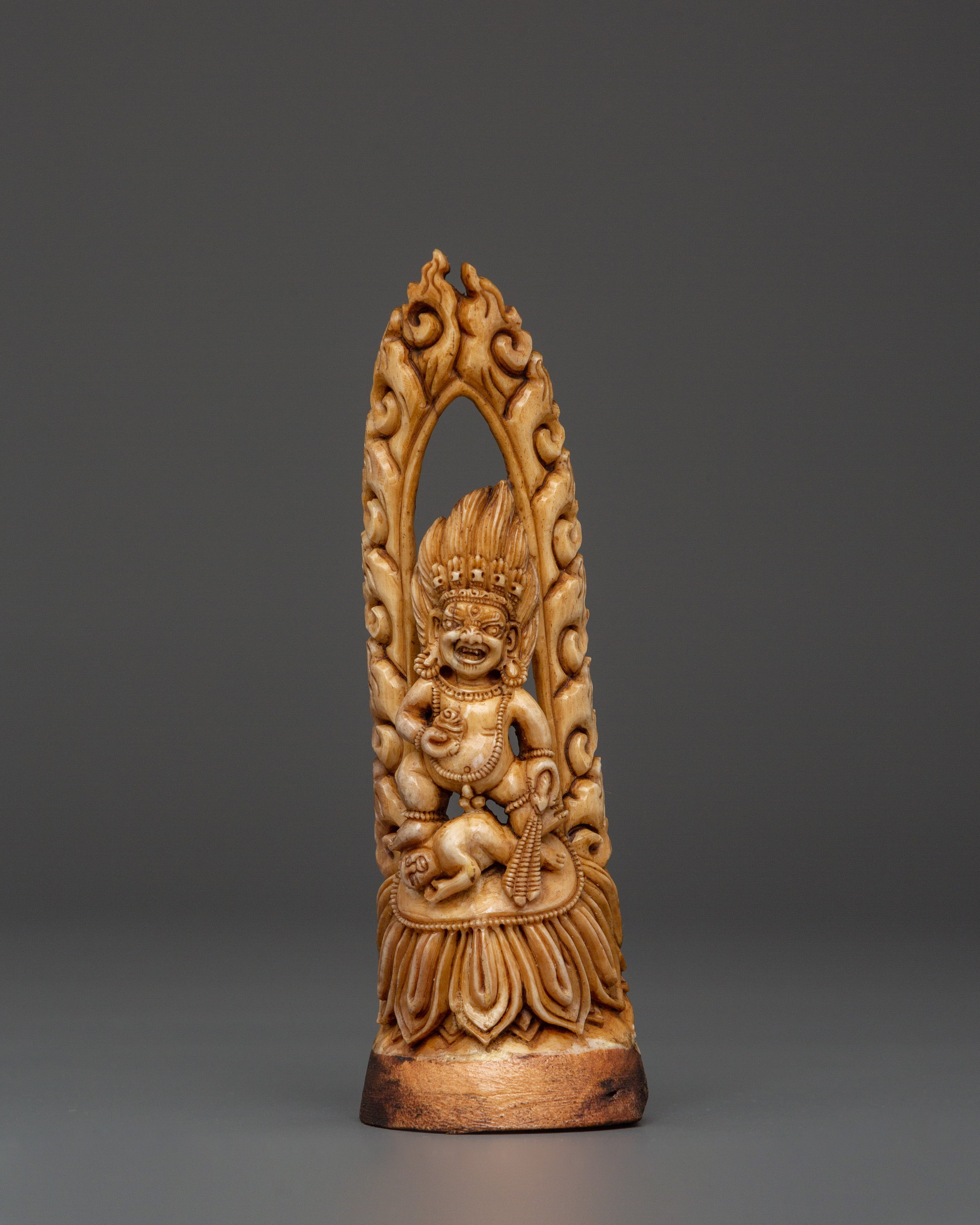 Tibetan Wooden Bone Ritual figurine