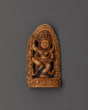 Nairatmya Tibetan Carved Plaque | Buddhist Dakini Bone Artwork