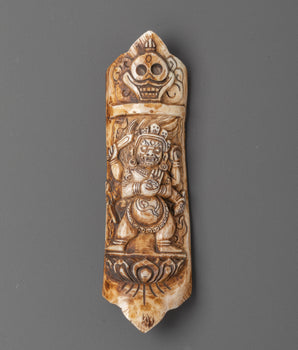 Mahakala Engraved Bone | Bone for Spiritual Protection