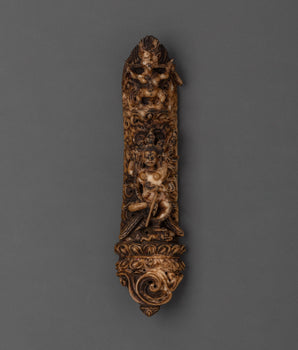 Sacred Bone Carving with Divine Deities