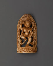 Dorje Phagmo Tibetan Carved Plaque | Vajrayana Bone Sculpture Artwork