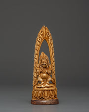 Wrathful Deity Bone Carving
