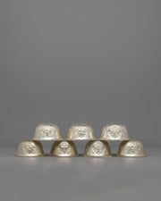 Silver-Plated Water Offering Bowls
