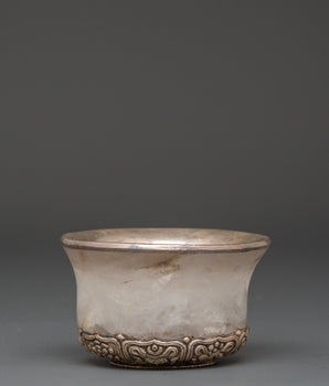 Tibetan Silver Offering Bowl