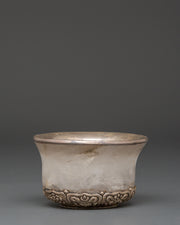 Tibetan Silver Offering Bowl