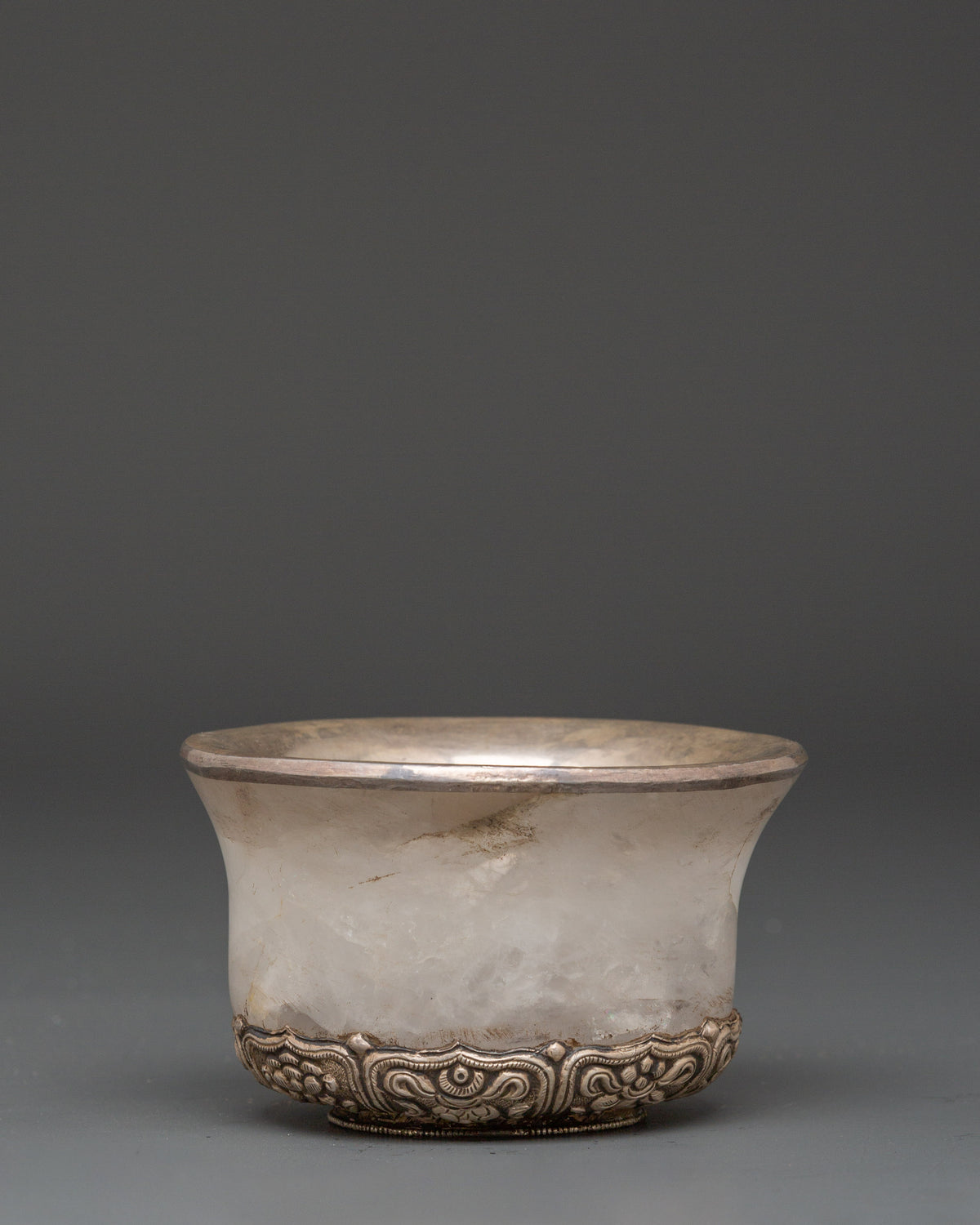 Tibetan Silver Offering Bowl