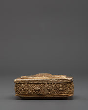 Decorative Gold Plated Keepsake Box