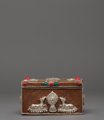 Tibetan Dharma Wheel Box