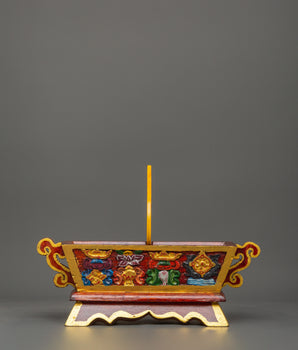 Wooden Box with Traditional Motifs 