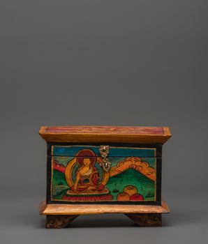 Tibetan Wooden Buddha Box