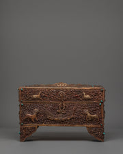 Avalokitesvara Carved Altar Box | Symbol of Wisdom