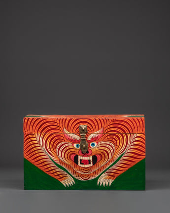 Hand Painted Tibetan Guardian Box
