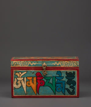 Handcrafted Tibetan Wooden Box