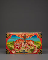 Hand Painted Tibetan Storage Box 