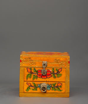 tibetan-wooden-box-with-drawers