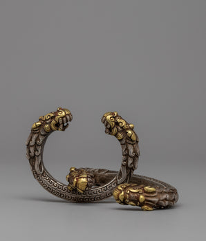 Exquisite Newari Dragon-Head Bracelet
