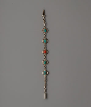 Tibetan Silver Chain Bracelet