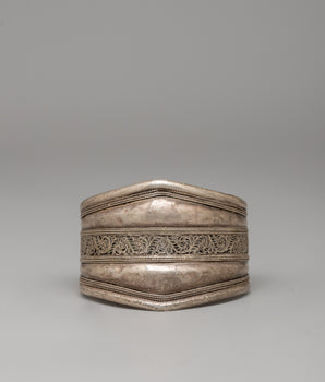 Elegant White Metal Bracelet