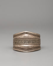 Elegant White Metal Bracelet