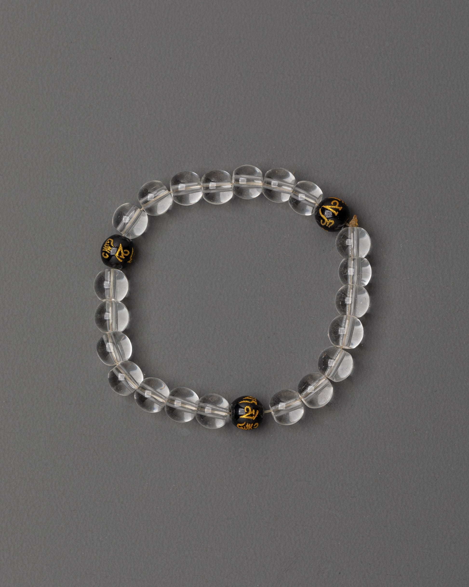 Handmade Clear Bead Bracelet