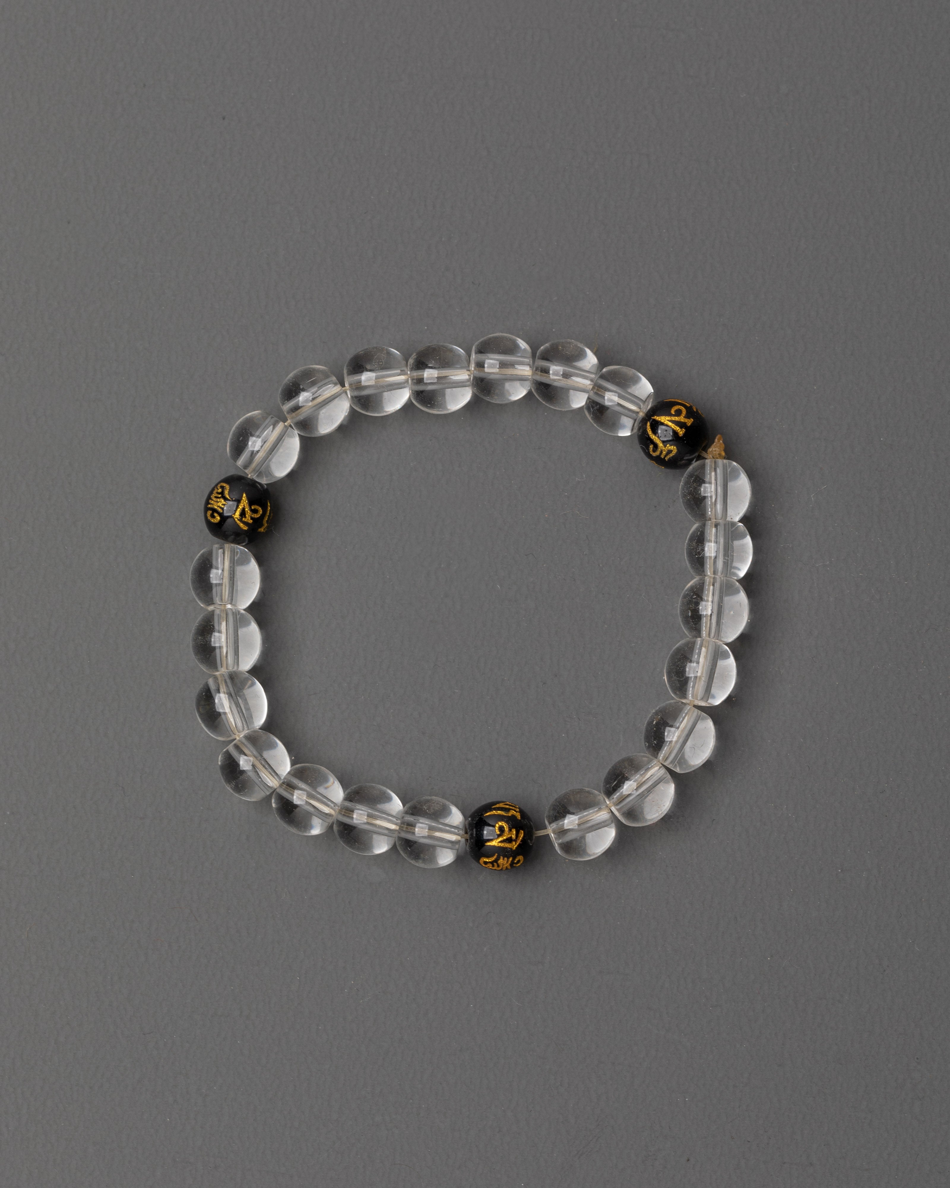 Handmade Clear Bead Bracelet