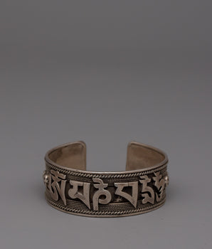silver bracelet with copper