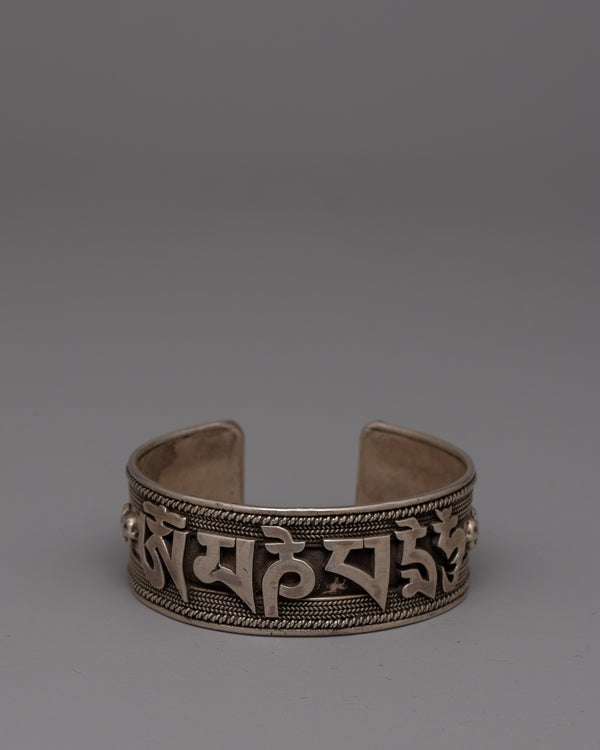 silver bracelet with copper