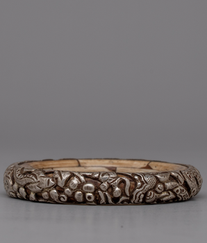 Tibetan Bone Bangle Bracelet | Boho Chic Jewelry Piece