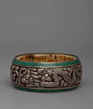 Handcrafted Tibetan Silver Bangle