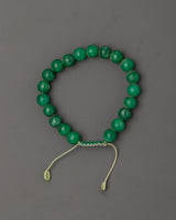 Green artificial stone bracelet